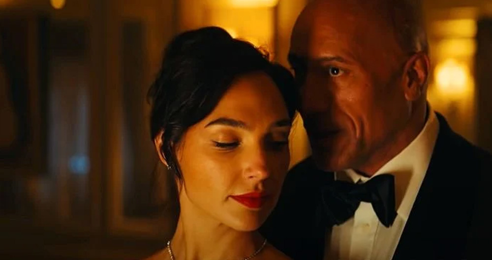 Gal Gadot e Dwayne Johnson em Red Notice